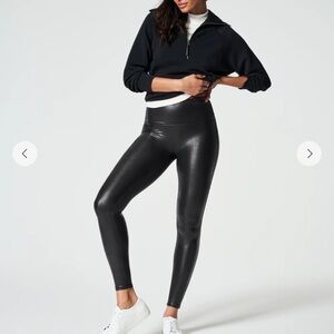 SPANX Shiny Black Leggings